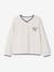 Sweat garçon col V écru 2 - vertbaudet enfant 