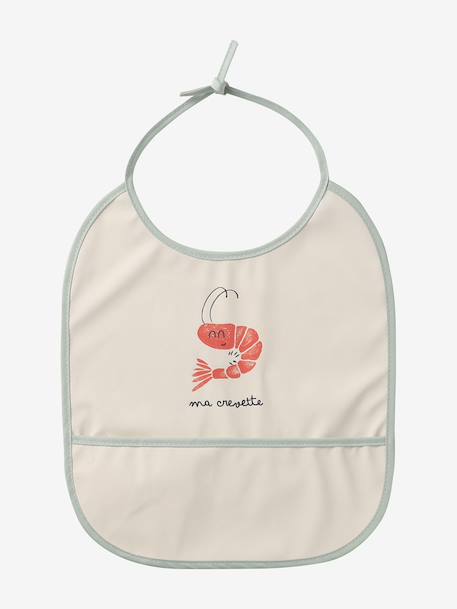 Lot 2 bavoirs bébé plastifiés Bord de mer 3 - vertbaudet enfant 