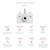 Appareil photo licorne Blanc, rose, bleu 3 - vertbaudet enfant 