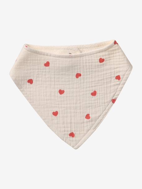 Lot 3 bavoirs bandanas en gaze de coton Bord de mer+Broceliande+Dans les bois+Hanoi+Hérisson+Hygge+lot renard+Mon coeur+Tanzanie 42 - vertbaudet enfant 