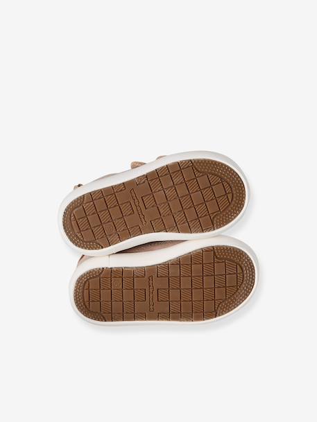 Baskets scratchées bébé garçon en toile beige imprimé+brun 5 - vertbaudet enfant 