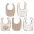 Lot de 5 bavoirs imperméables miffy heads Marron, blanc 2 - vertbaudet enfant 