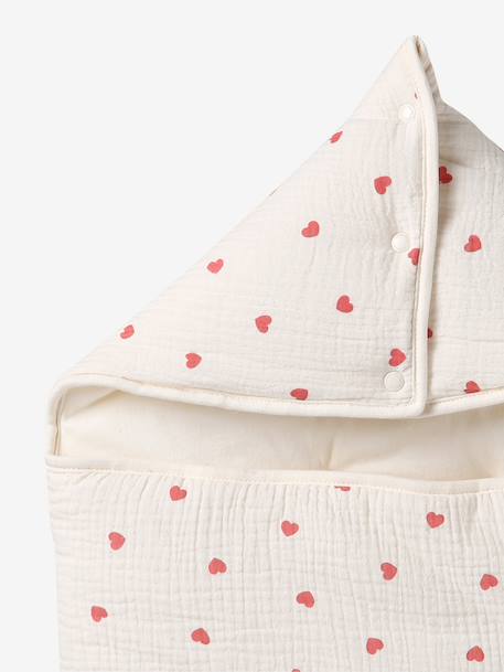 Nid d'ange enveloppant en coton Bord de mer+Cherry+Dans les bois+imprimé grenier+Mon coeur 29 - vertbaudet enfant 