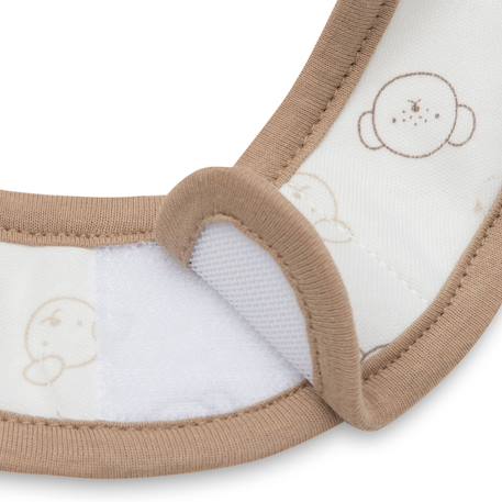 Lot de 5 bavoirs imperméables miffy heads Marron, blanc 3 - vertbaudet enfant 