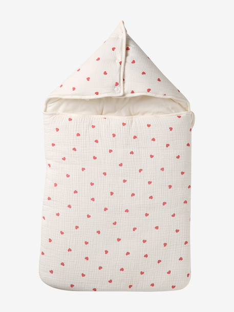 Nid d'ange enveloppant en coton Bord de mer+Cherry+Dans les bois+imprimé grenier+Mon coeur 31 - vertbaudet enfant 