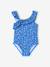 Maillot de bain fille à fleurs 1 pièce bleu 1 - vertbaudet enfant 
