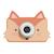 Appareil photo renard Orange, noir, rose 1 - vertbaudet enfant 