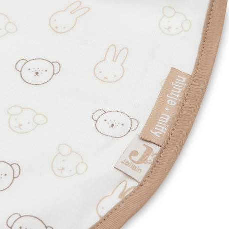 Lot de 5 bavoirs imperméables miffy heads Marron, blanc 4 - vertbaudet enfant 