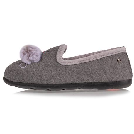Chaussons charentaises pompom Gris chiné 3 - vertbaudet enfant 