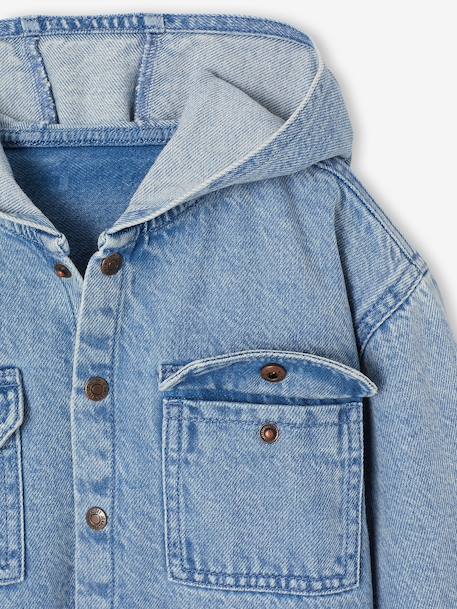 Chemise garçon en denim double stone 4 - vertbaudet enfant 