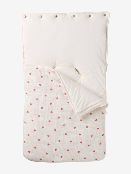 Nid d'ange enveloppant en coton Bord de mer+Cherry+Dans les bois+imprimé grenier+Mon coeur 32 - vertbaudet enfant 