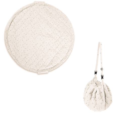 Organic tapis d´éveil & sac - lune Blanc & bleu 1 - vertbaudet enfant 