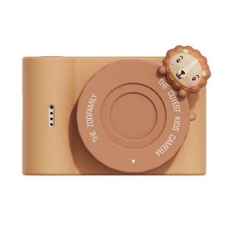 Appareil photo urbain lion Orange, marron, blanc 1 - vertbaudet enfant 