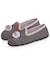 Chaussons charentaises pompom Gris chiné 6 - vertbaudet enfant 
