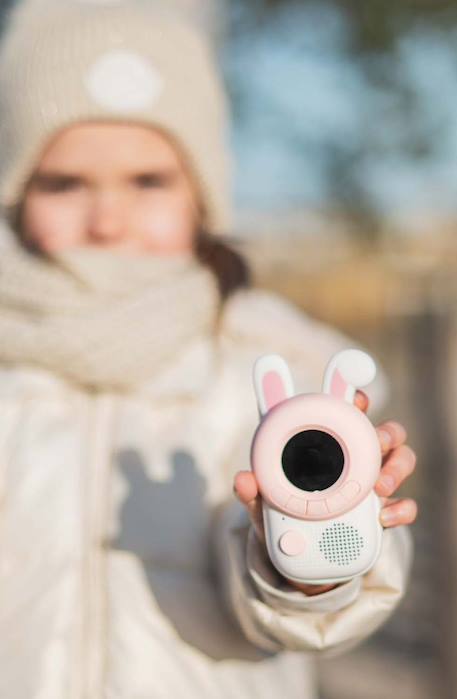 Talkie-walkie lapin x ours Blanc, rose, orange 4 - vertbaudet enfant 