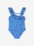 Maillot de bain fille à fleurs 1 pièce bleu 2 - vertbaudet enfant 