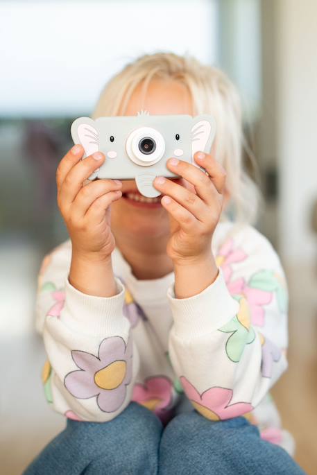 Appareil photo eléphant Gris, rose, noir 3 - vertbaudet enfant 