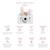 Appareil photo lapin des fleurs Blanc, rose, vert 3 - vertbaudet enfant 