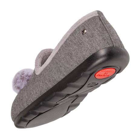 Chaussons charentaises pompom Gris chiné 5 - vertbaudet enfant 