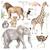 Planche de stickers enfants - animaux de la savane Green 2 - vertbaudet enfant 