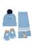 Ensemble écharpe bluey de 3 pièces Light blue 2 - vertbaudet enfant 