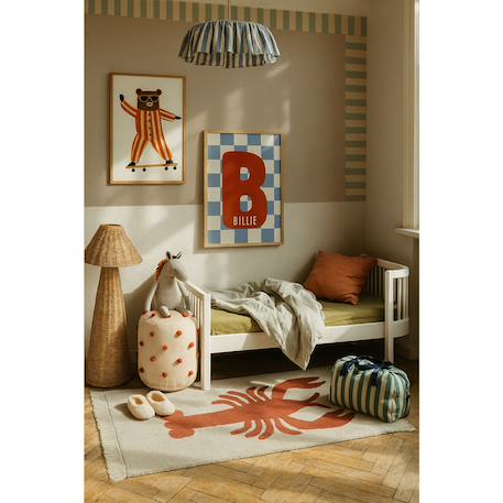 Frise murale nostalgia pastel Beige - Bleu+Beige - Bleu Ciel+Beige - Bleu clair+Beige - Marron+Beige - Rouge+Bleu - Marron+Bleu Ciel - Bleu+Marron - Bleu+Marron - Rose 2 - vertbaudet enfant 