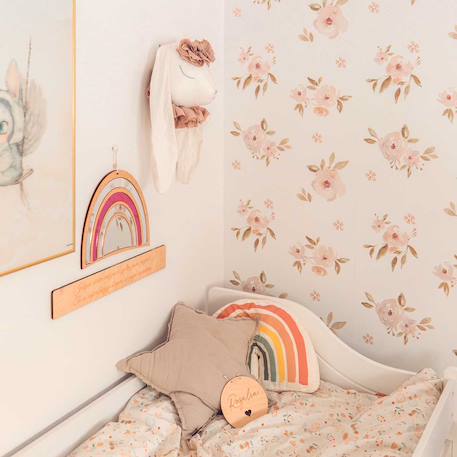 Papier peint enfants magnolia mini Rose 3 - vertbaudet enfant 