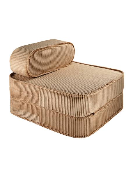 Fauteuil pliant enfant - pouf convertible en velours côtelé Blueberry blue+Brown sugar+Marshmallow+Peppermint green+Pink mousse+Toffee 31 - vertbaudet enfant 