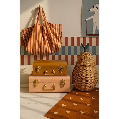 Frise murale nostalgia pastel Beige - Bleu+Beige - Bleu Ciel+Beige - Bleu clair+Beige - Marron+Beige - Rouge+Bleu - Marron+Bleu Ciel - Bleu+Marron - Bleu+Marron - Rose 10 - vertbaudet enfant 