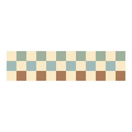 Frise murale nostalgia check Beige 1 - vertbaudet enfant 
