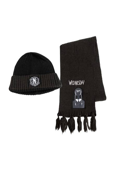 Ensemble écharpe mercredi Noir 1 - vertbaudet enfant 