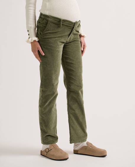 Pantalon droit de maternité william Kaki 1 - vertbaudet enfant 