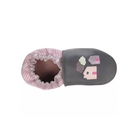 Chaussons cuir Gris 6 - vertbaudet enfant 