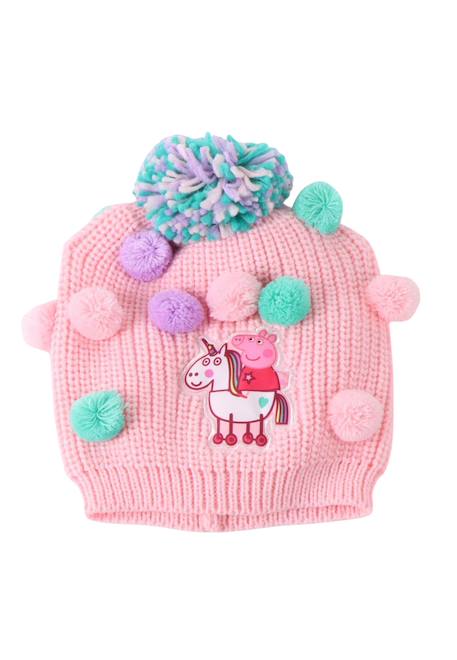 Ensemble écharpe peppa pig de 3 pièces Rose 2 - vertbaudet enfant 