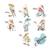 Planche de stickers enfants - famille des souris Grey 2 - vertbaudet enfant 
