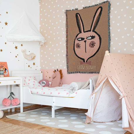 Papier peint enfant cœurs Beige 3 - vertbaudet enfant 