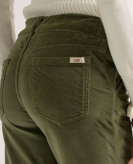 Pantalon droit de maternité william Kaki 5 - vertbaudet enfant 