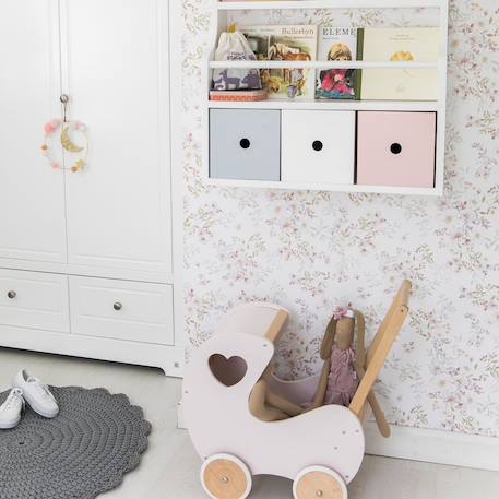 Papier peint jardin pastel White 1 - vertbaudet enfant 