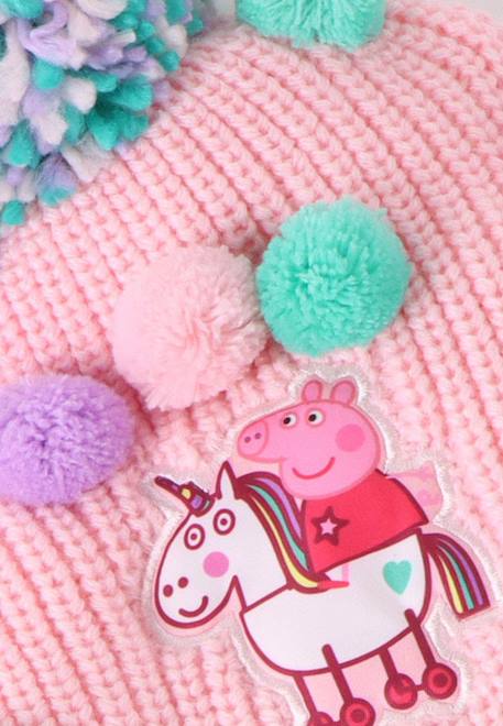 Ensemble écharpe peppa pig de 3 pièces Rose 6 - vertbaudet enfant 
