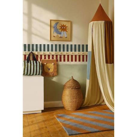 Frise murale nostalgia pastel Beige - Bleu+Beige - Bleu Ciel+Beige - Bleu clair+Beige - Marron+Beige - Rouge+Bleu - Marron+Bleu Ciel - Bleu+Marron - Bleu+Marron - Rose 14 - vertbaudet enfant 
