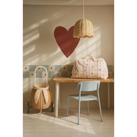 Frise murale check with hearts Beige 3 - vertbaudet enfant 