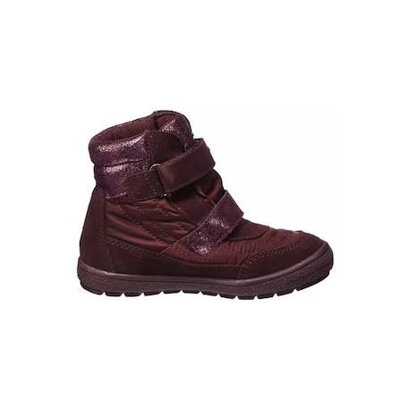 Bottines cuir, synthétique Bordeaux 1 - vertbaudet enfant 