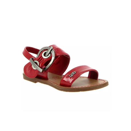 Sandales fille les p'tites bombes Rouge 2 - vertbaudet enfant 