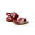 Sandales fille les p'tites bombes Rouge 2 - vertbaudet enfant 