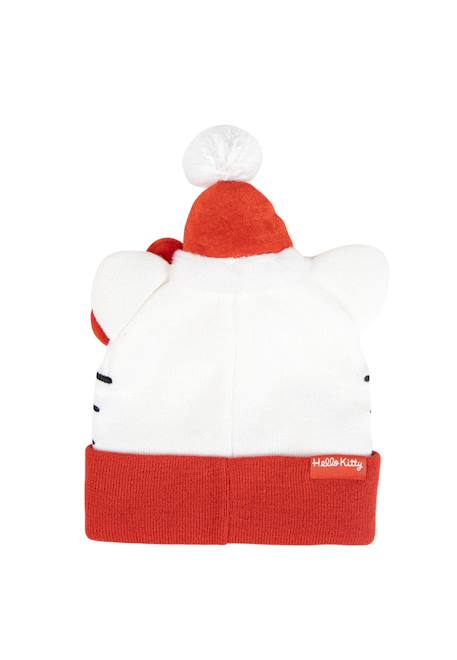 Bonnet de noël hello kitty à pois rouge Rouge 2 - vertbaudet enfant 