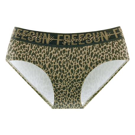 Lot de 3 culottes  leopard Beige/kaki/noir/gris/fushia 2 - vertbaudet enfant 