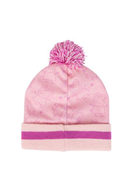 Ensemble 2 pièces peppa pig - bonnet et gants Rose 2 - vertbaudet enfant 