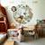 Grand sticker rond - animaux de la savane Brown 1 - vertbaudet enfant 