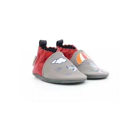 Chaussons garçon robeez Gris 3 - vertbaudet enfant 