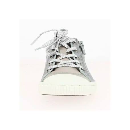 Baskets basses enfant cuir Bisk Argent 4 - vertbaudet enfant 